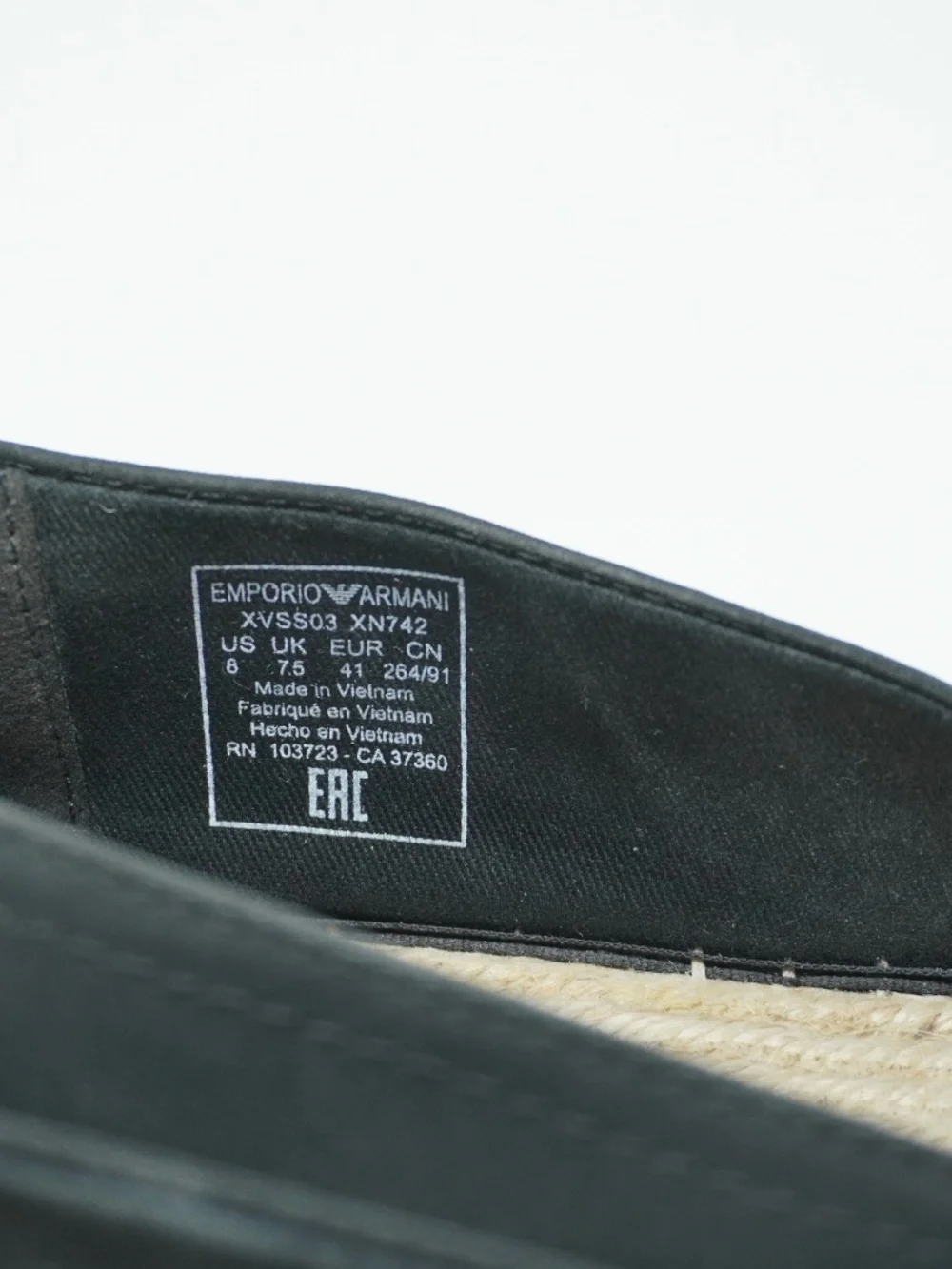 Like NEW ARMANI MEN ESPADRILLES, Size 8